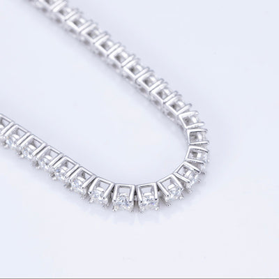 Pt950 Round Lab Diamond Tennis Bracelet