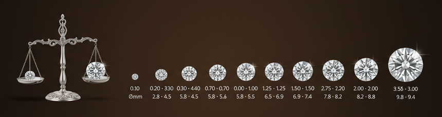 Carat sizes